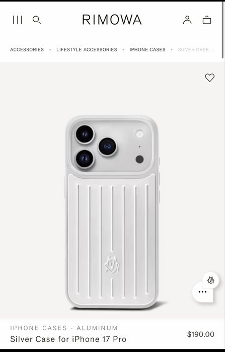 Чохол Rimowa на IPhone 17ProMax