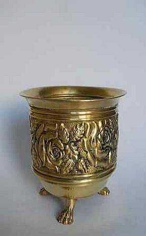 Кашпо для интерьера или растений-латунь, медь