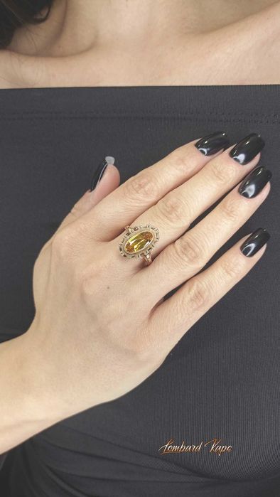 Złoty pierścionek p.585/5,38g