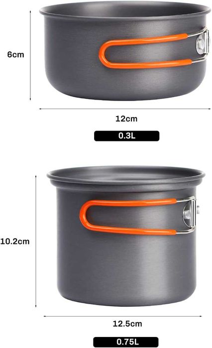 Zestaw naczyń turystycznych Fire-Maple ultralekki 750 ml
