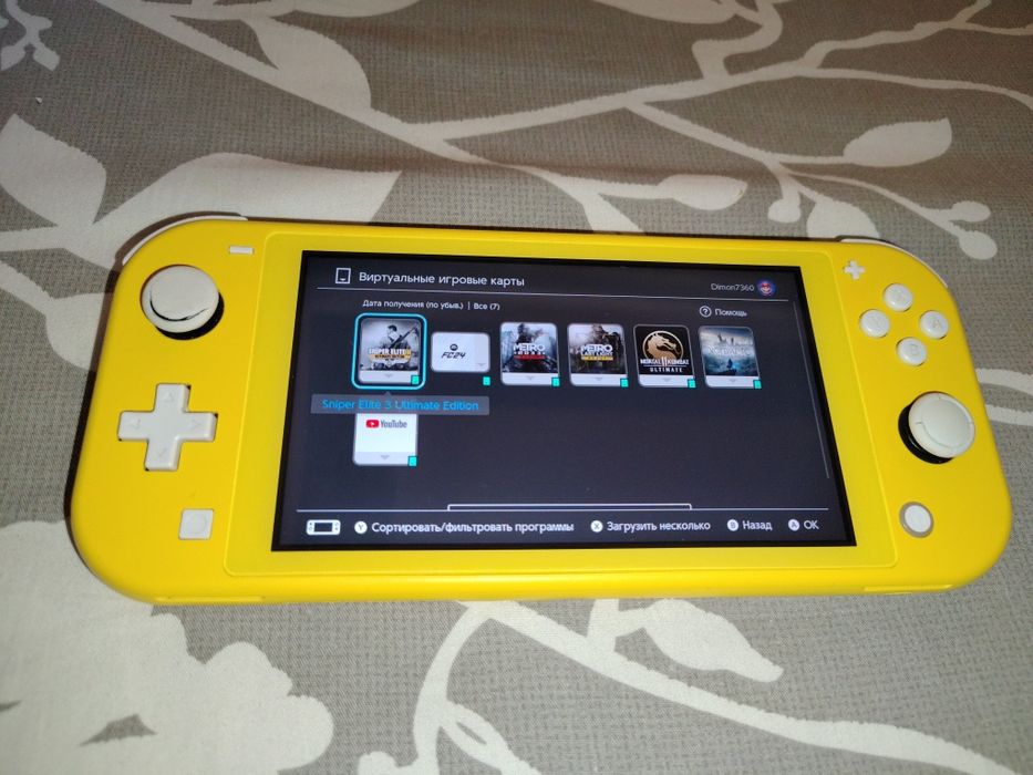 Nintendo Switch Lite з іграми