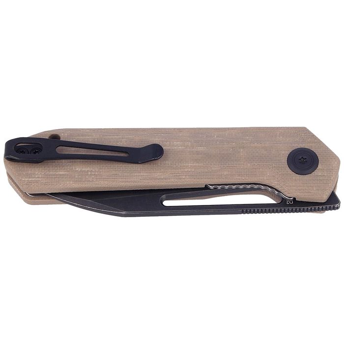 Nóż składany Kubey Royal Tan G10, Dark Stonewashed D2 by (KU321E)
