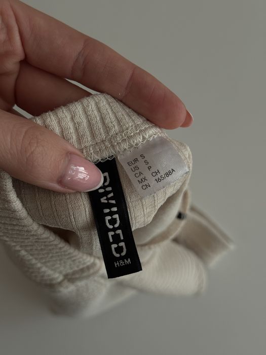Top beżowy damski H&M