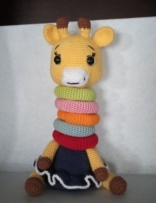 Girafa em crochê educativa
