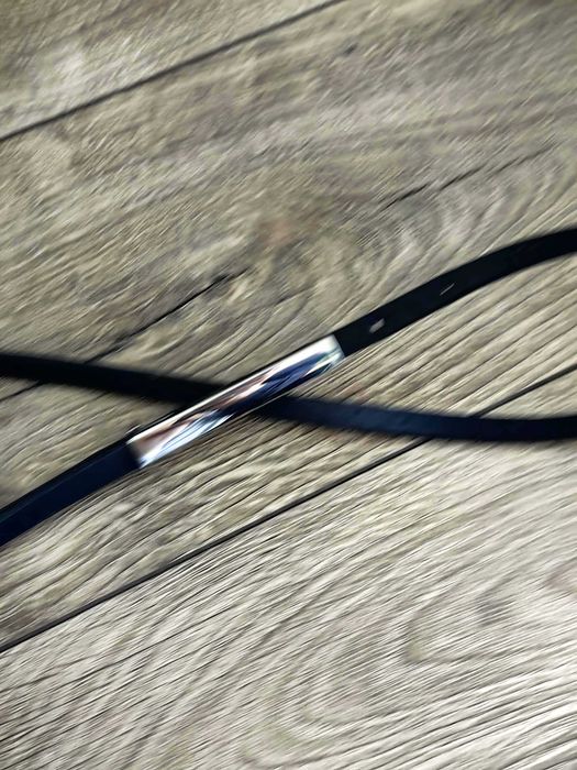 Damski pasek, cienki, czarny 92cm