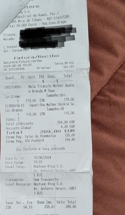 Vendo Mala da Tous