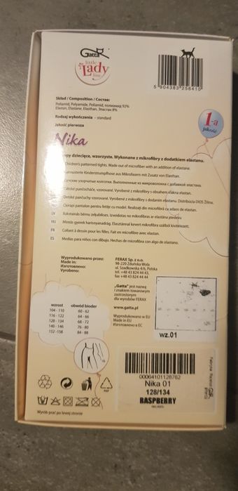 Rajstopy Gatta nowe 128/134