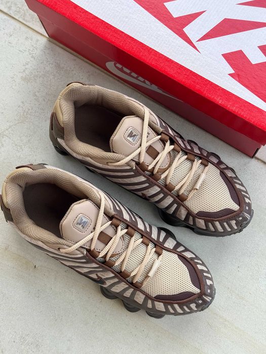 Мужские кроссовки Nike Shox Tl Khaki Ironstone Off Noir . 41-45