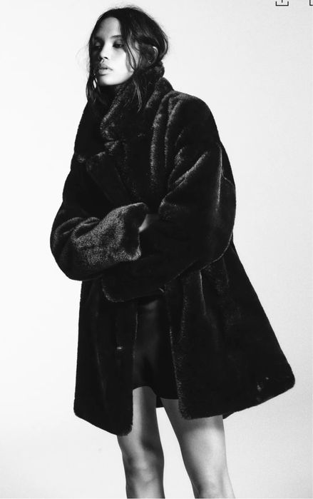 Шуба Zara M 38 L 40 штучне хутро під норку
