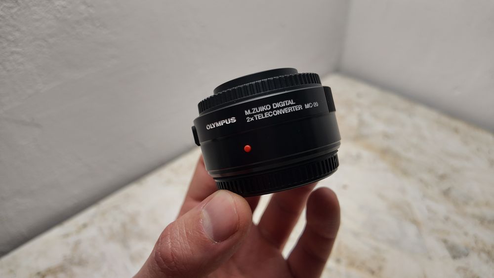 Olympus MC-20 — telekonwerter x2