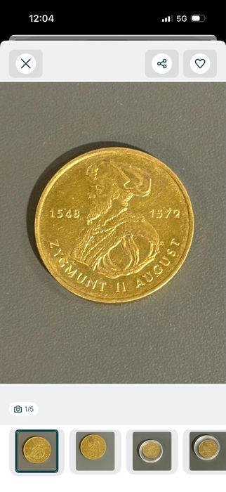 Oryginalna Moneta 2zł Zygnunt August II