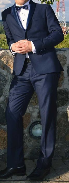 Garnitur- smoking- ślub, studniówka, bal karnawałowy. Wzrost 178cm