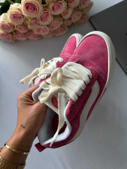 Кросівки Vans KNU Skool Peony Pink White Premium