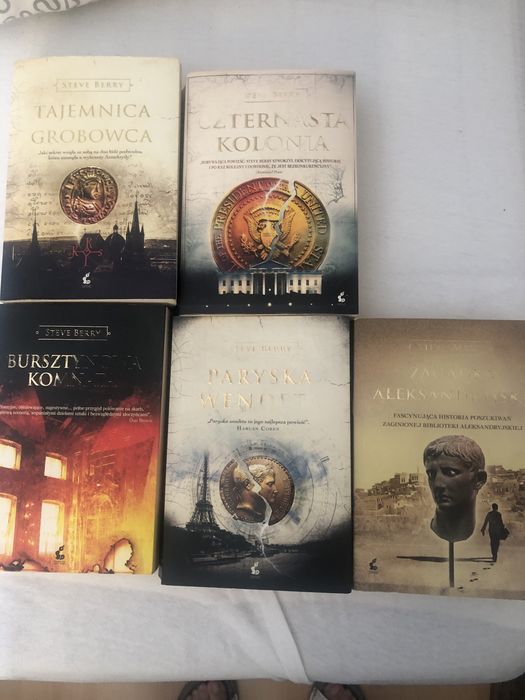 Sprzedam ksiazki, sensacja, autor Steve Berry