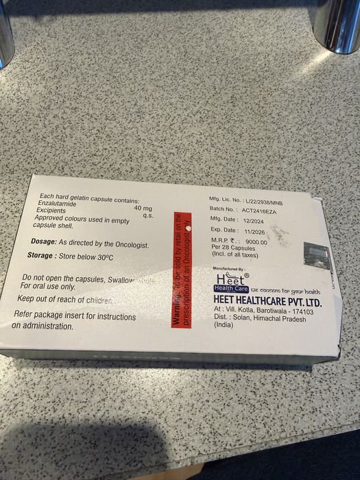 Лекарство Ензалутамид