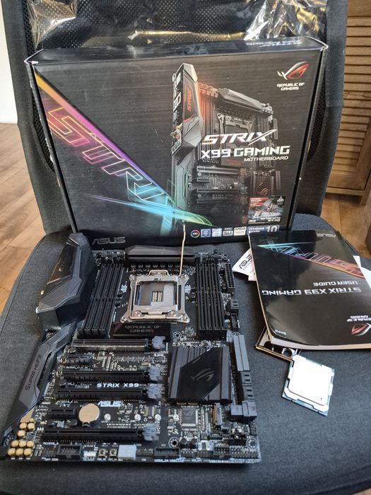 Płyta główna Asus strix x99 ddr4 + procesor i7-6800k