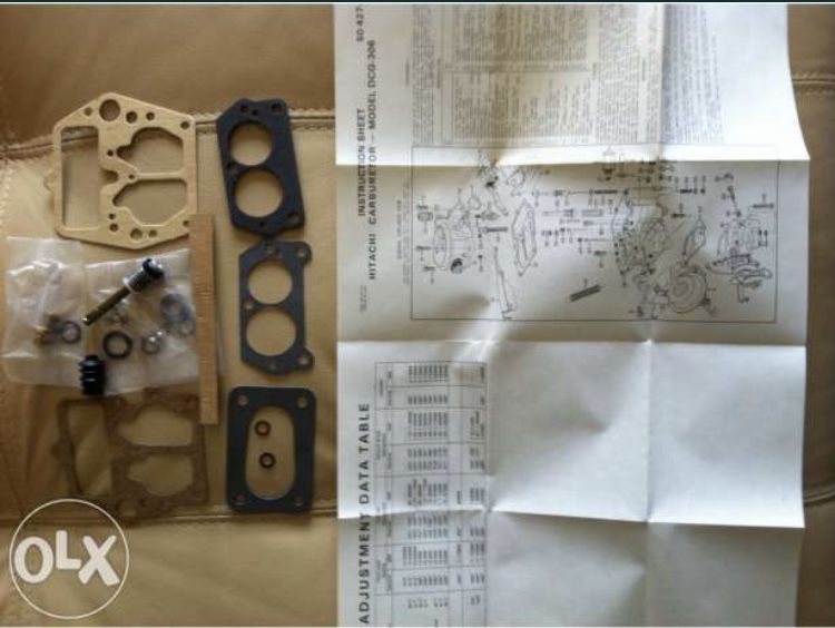 Kit reparação Carburador Datsun 1200 Mazda 818 e Honda Civic Mk1