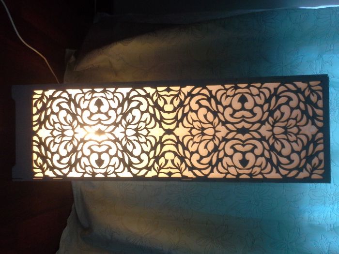 Lampa stojąca ażurowa