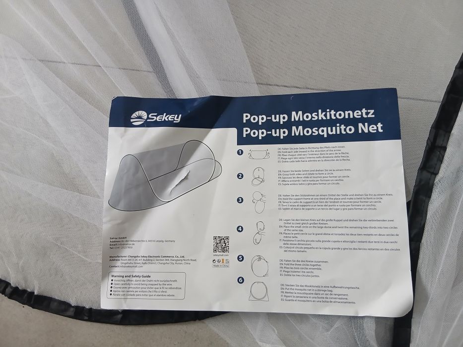 Moskitiera Sykei pop up Nowa
