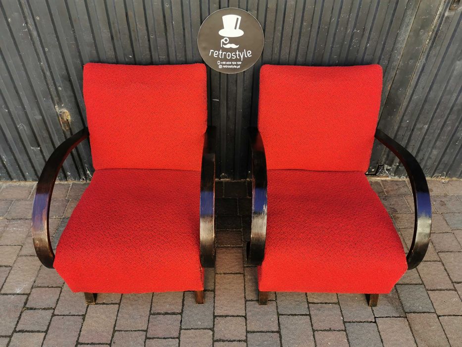 Fotel ART DECO proj. J. Halabala, Czechosłowacja '30-'50, Retro