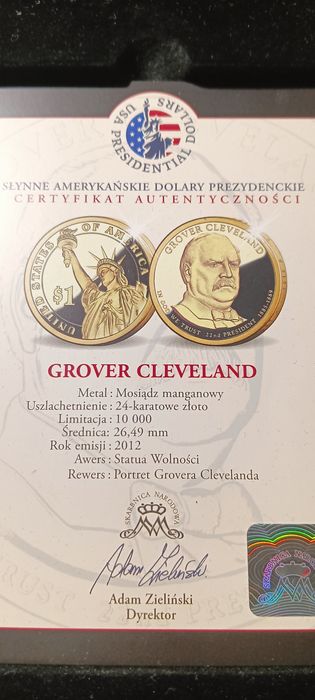 Zestaw zloconych amerykańskich dolarów