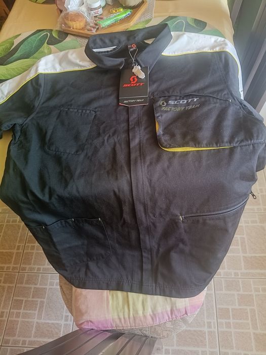 Koszulka techniczna rowerowa,serwisowa Scott Short ZIP caviar/Black xx