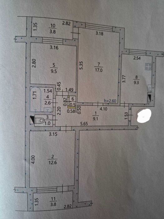 Продам 3-х кімнатну квартиру м.Зміїв