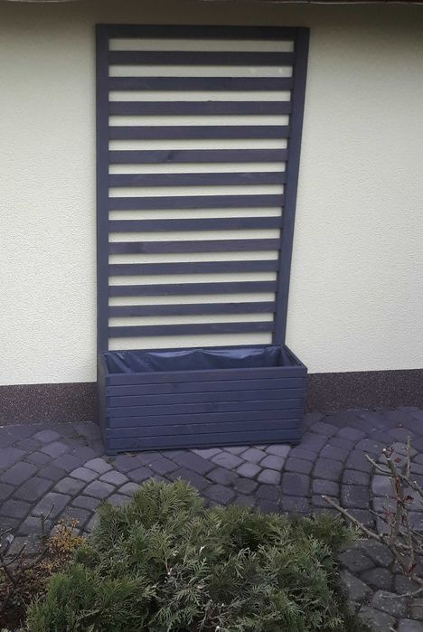 Donica z pergolą-Solidna!! 90/180cm Pergola !