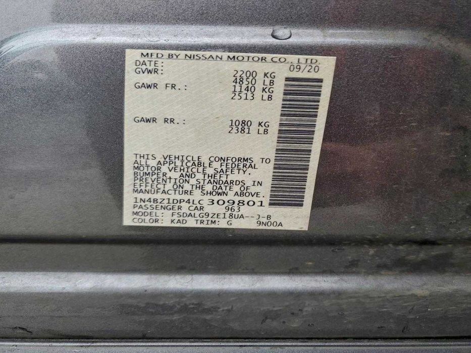 Nissan Leaf SL Plus 2020