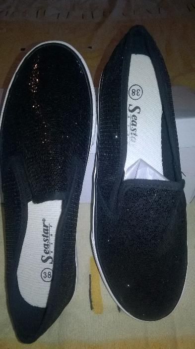 Trampki/tenisówki, buty brokatowe, rozm. 38, nowe