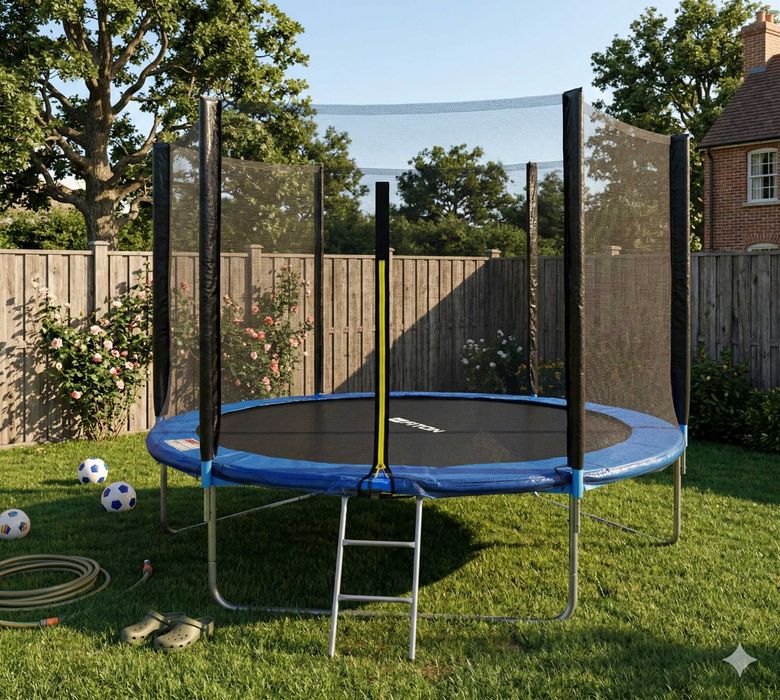 Nowa Trampolina dla 4 Dzieci Ogrodowa XL do 150kg do Domu na Ogród Fv