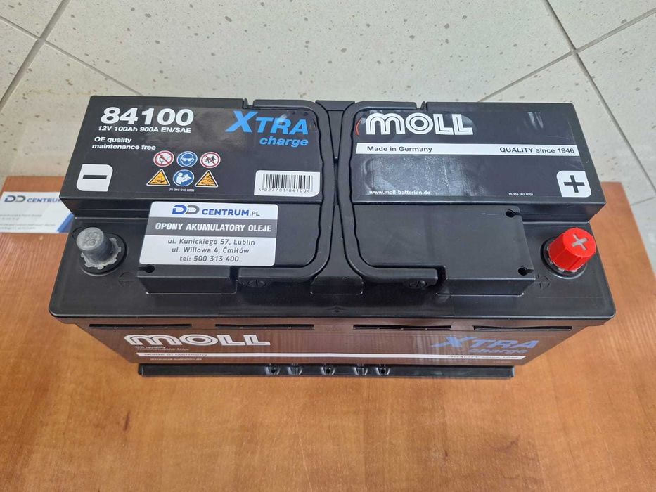 Kraśnik - Nowy akumulator MOLL X-tra 100Ah 95Ah 850A - Varta Bosch