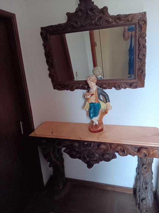 Movel de entrada com espelho