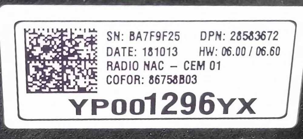 Display / Ecrã de Informações OPEL CROSSLAND X / CROSSLAND (P17, P2QO) ano 2020