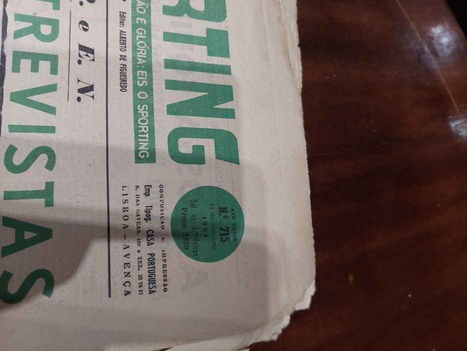 Jornais antigos sporting anos 60