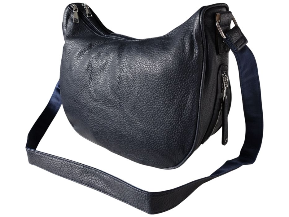 Stylowa Mała Listonoszka na Ramię Niebieska, Miejska Torebka