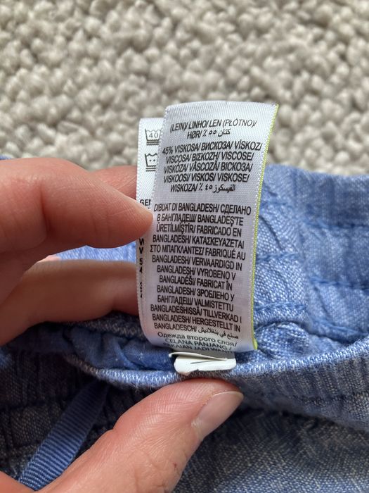 Lniane spodnie Marks & Spencer