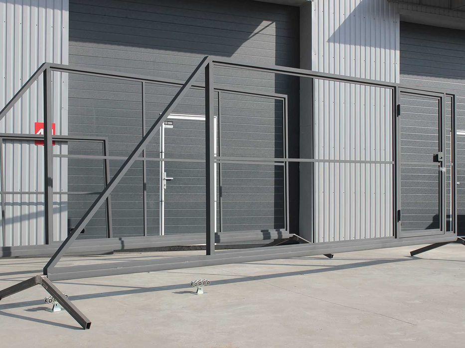 Каркас воріт, Готовые откатные ворота | Ролики | Конструктор свари сам