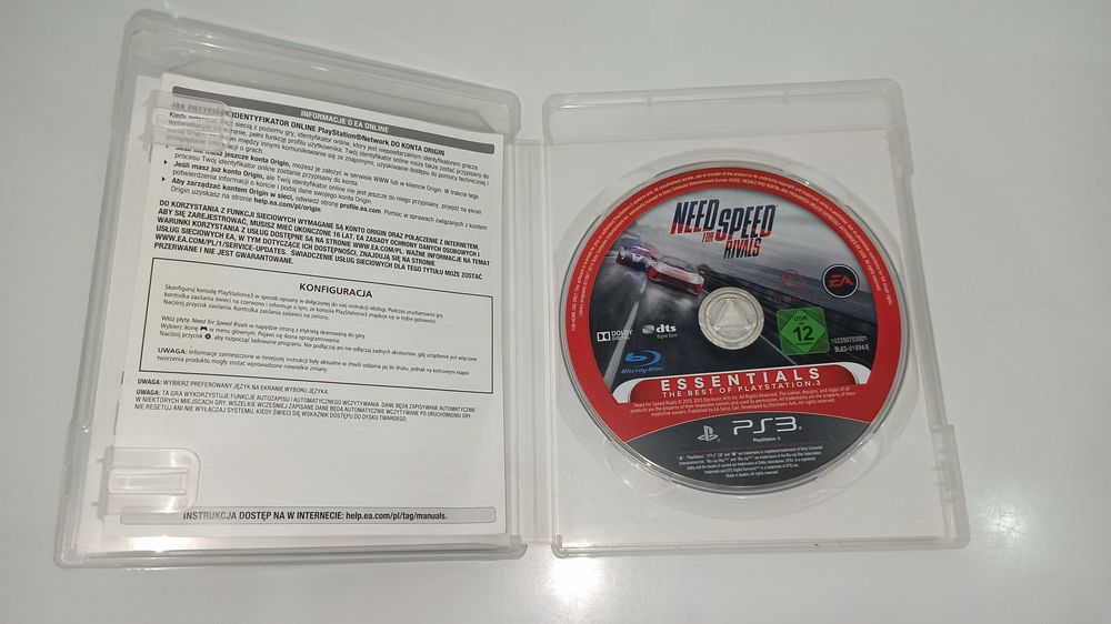 ps3 NEED FOR SPEED RIVALS po polsku wyścigi samochodowe polska okładka