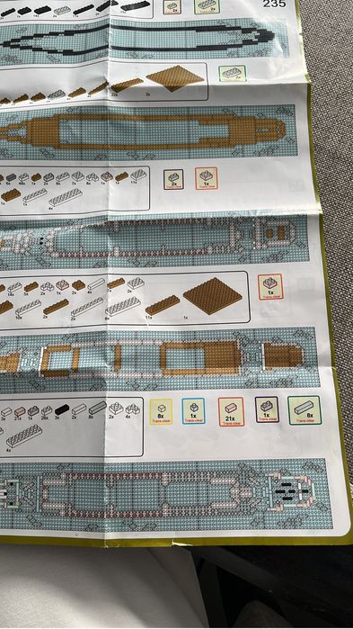 Zestaw mini klockow Titanic