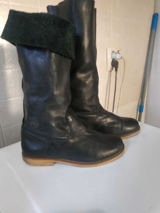 сапоги кожаные женские