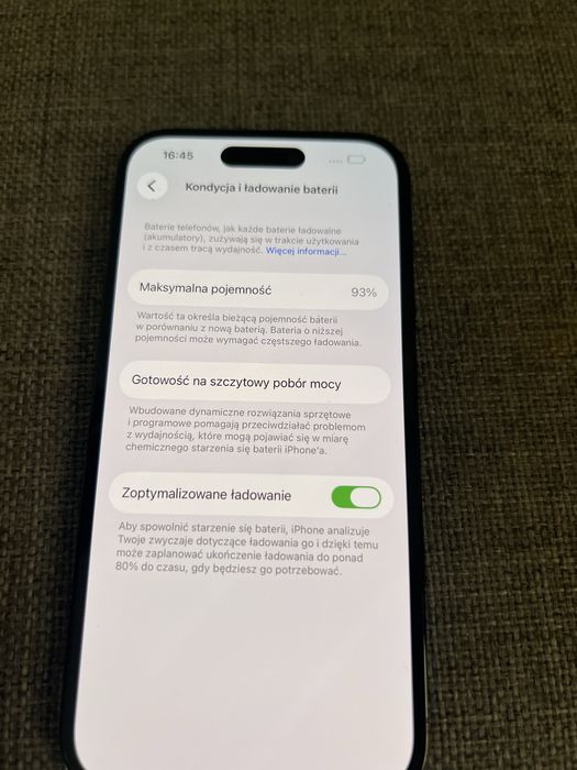 Iphone 14 pro 128gb, 93% bateria, gwarancja