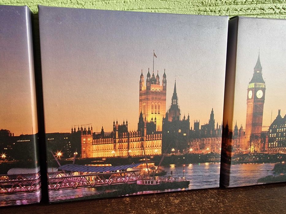 Obraz Tryptyk 3 części Panorama Londynu UK Anglia
