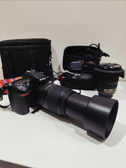 Nikon D7100 (Apenas 10k disparos) + Nikkor 10-24mm + 55-300mm + Extras (Estado Novo)