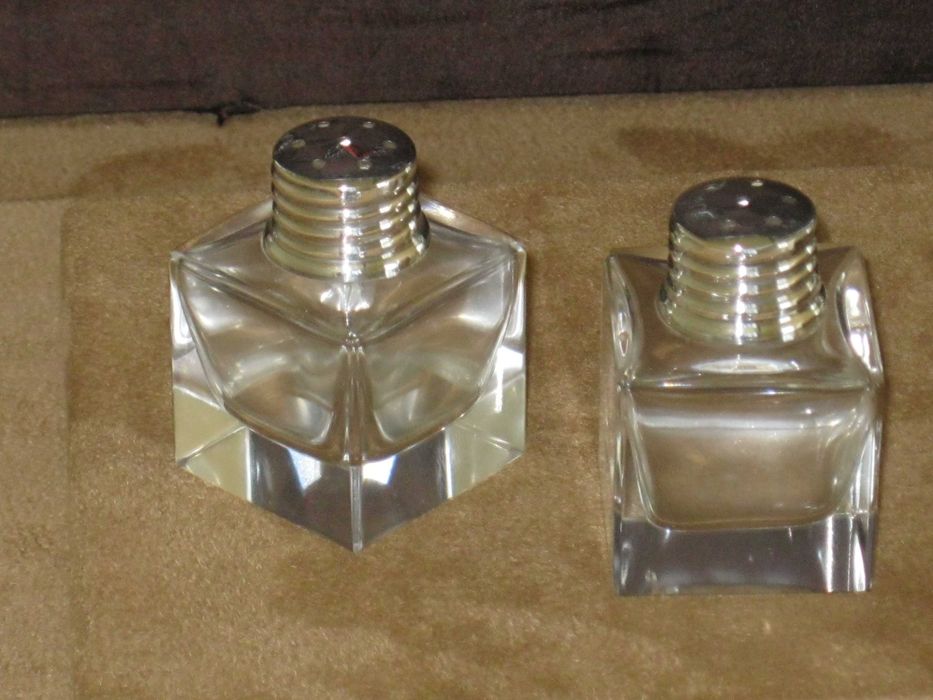Saleiro Cristal e Prata Maciça de Lei 925``mil.
