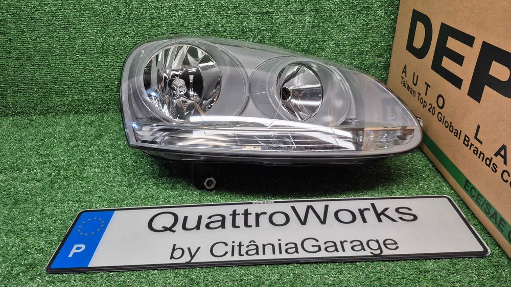Otica Farol Direito Volkswagen Golf V 1K1 1K5 2003 a 2009 Ref. 441-1171R-LDEM6 NOVO DEPO