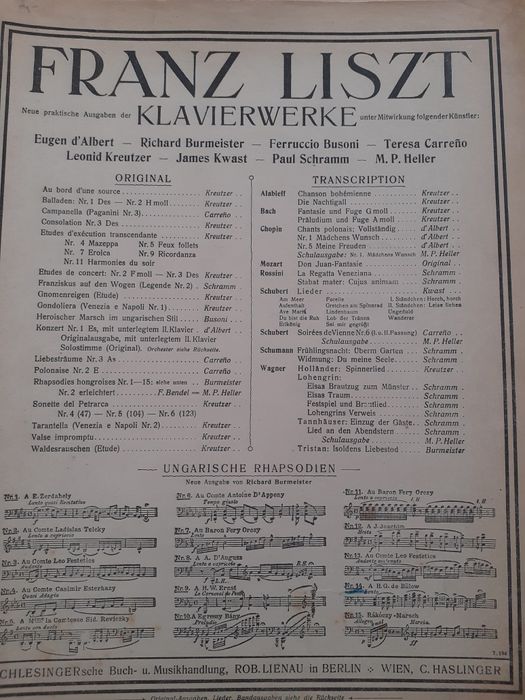 Franz Liszt, Rhapsodie hongroise Nr14