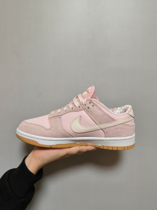 Жіночі кросівки Nike Sb Dunk Low Teddy Bear Pink рожеві тедді
