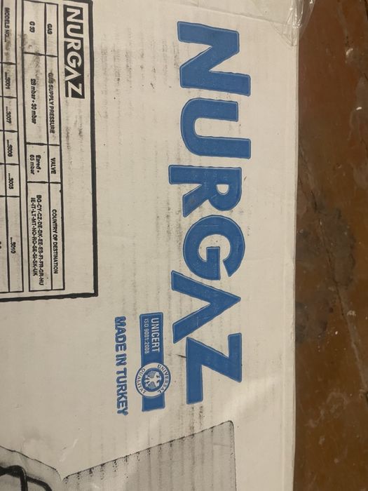Плита газова на 3 конфорки nurgaz пропан турція біла Туреччина