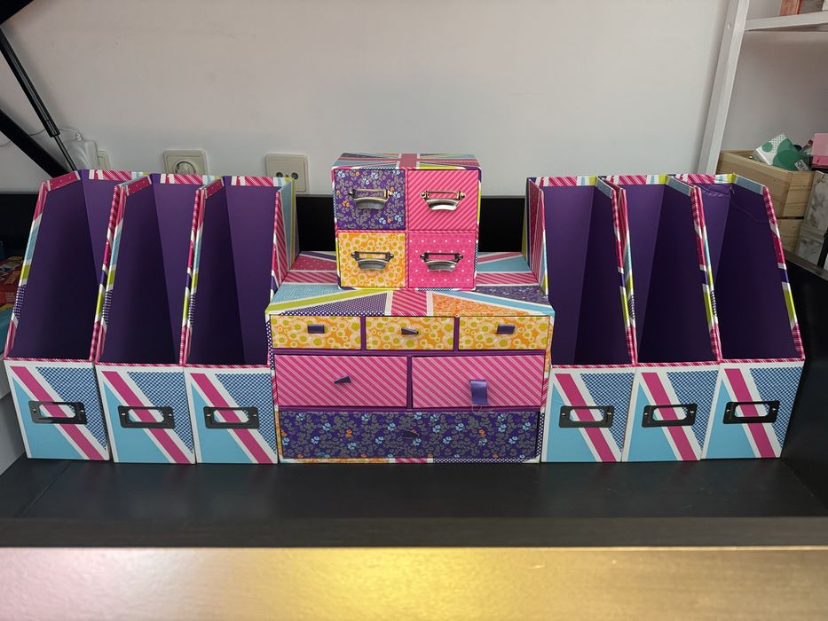 Conjunto de organização escolar 8 peças